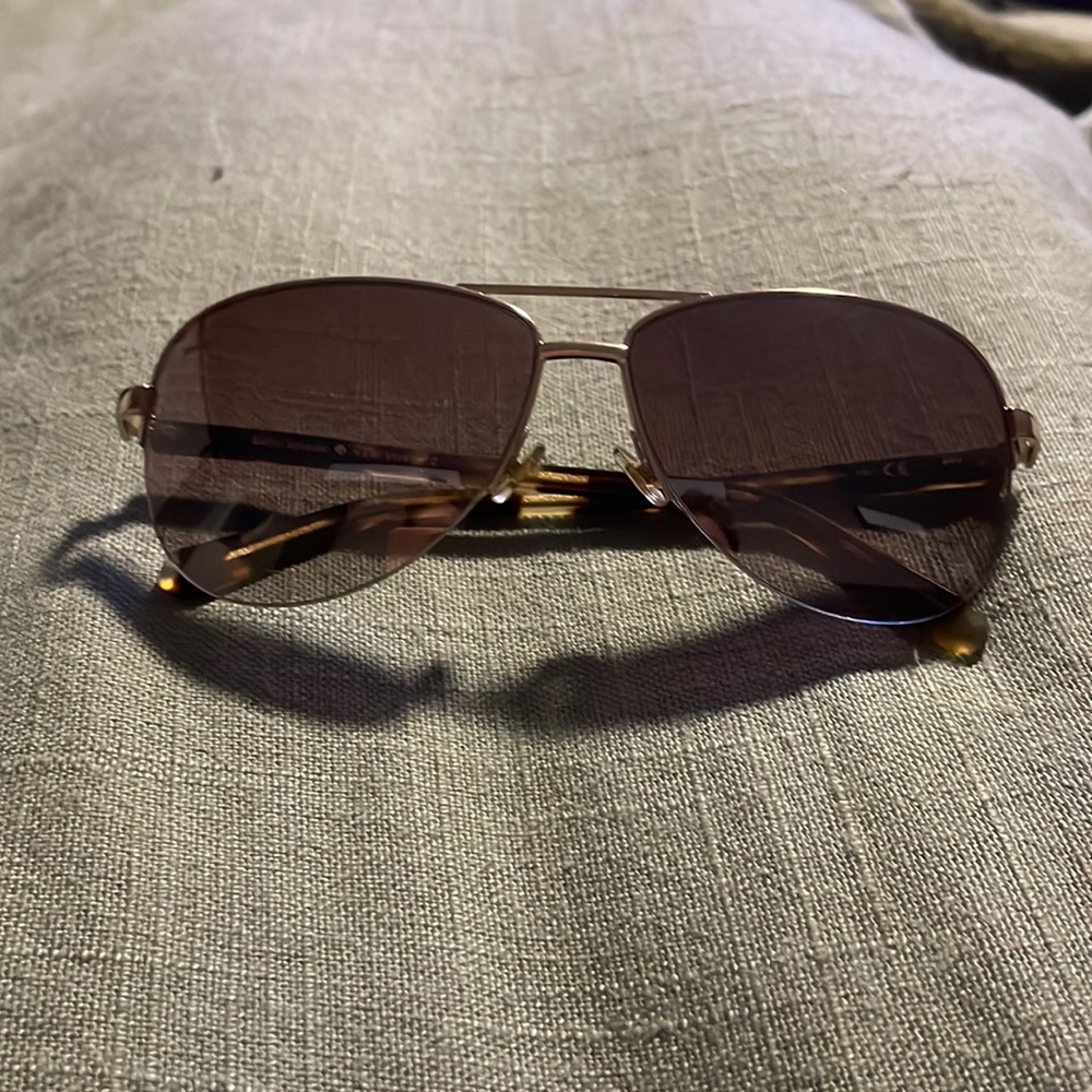 Kate Spade BethAnn Tortoise She’ll and Gold Sunglasses w/ case